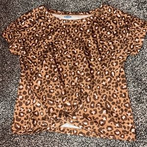 Old navy Cheetah print shirt